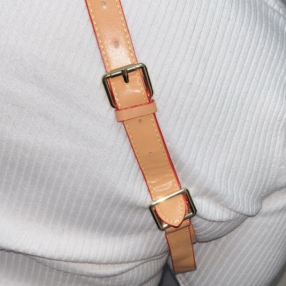 Source Unknown Elegant Brown and Tan Designer Bag… - image 2